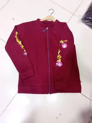 1 Pc Women's Stitched Fleece Printed Fleece Jacket