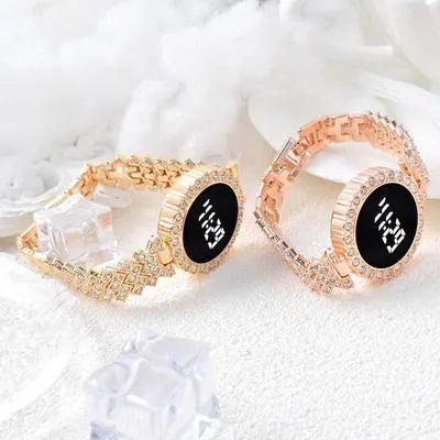 Women’s Touchscreen Digital Bracelet Watch – Stylish Round Dial