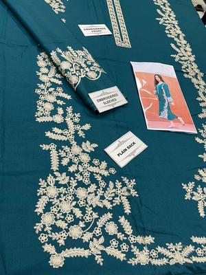 Ladies Unstitched Embroidered 2 Piece Dress | Formal & Casual Wear