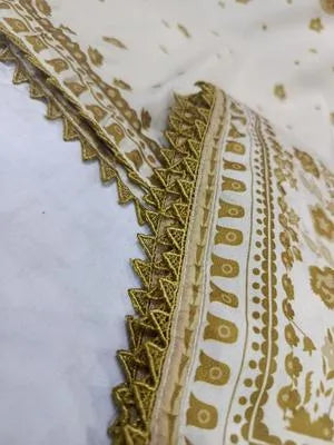 2 Pcs Women's Stitched Swiss Lawn Printed Shirt And Trouser