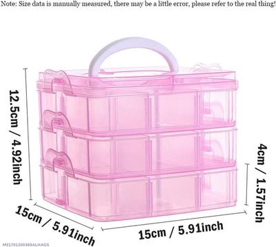 White Plastic Jewellery Box – 1 Pc Accessory Storage Organizer