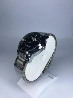 Men’s Quartz Movement Stainless Steel Watch – Water Resistant & Premium Chain Strap