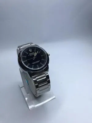 Men’s Quartz Movement Stainless Steel Watch – Water Resistant & Premium Chain Strap