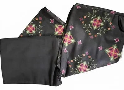 3 Pcs Women's Unstitched Printed Suit