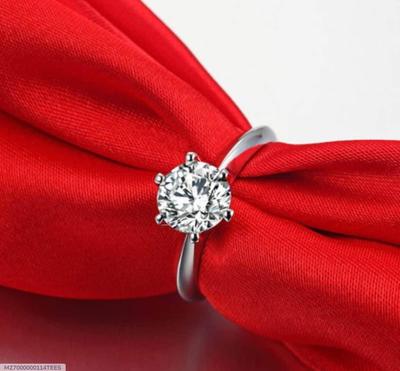 Adjustable Zircon Ring for Women – Silver Plated Fashion Jewelry