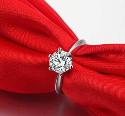 Adjustable Zircon Ring for Women – Silver Plated Fashion Jewelry