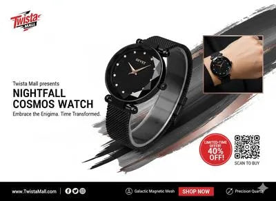 Night Fall Cosmos Bracelet Watch – Elegant Bronze Timepiece