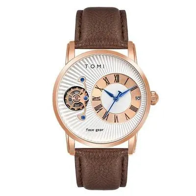 TOMI Men’s Classic Quartz Watch – Premium Stainless Steel Timepiece