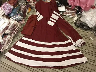 3 Pcs Women's Stitched Crinkle Chiffon Applique Suit